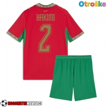 Otroške Nogometnih dresov Maroko Achraf Hakimi #2 Domači SP 2026 Kratki rokavi (+ hlače)